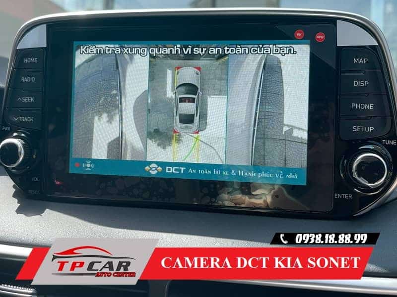 camera 360 dct kia sonet hỗ trợ lái xe an toàn