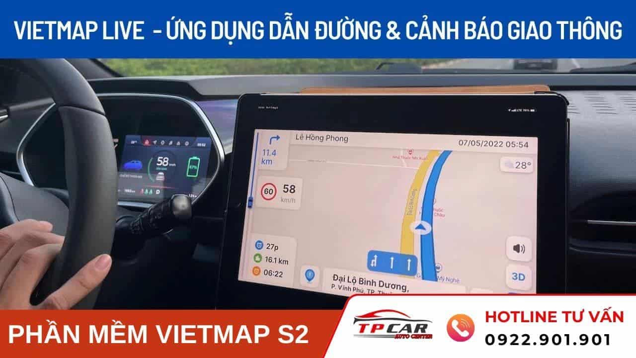 Phần Mềm Vietmap S2 cảnh báo giao thông 