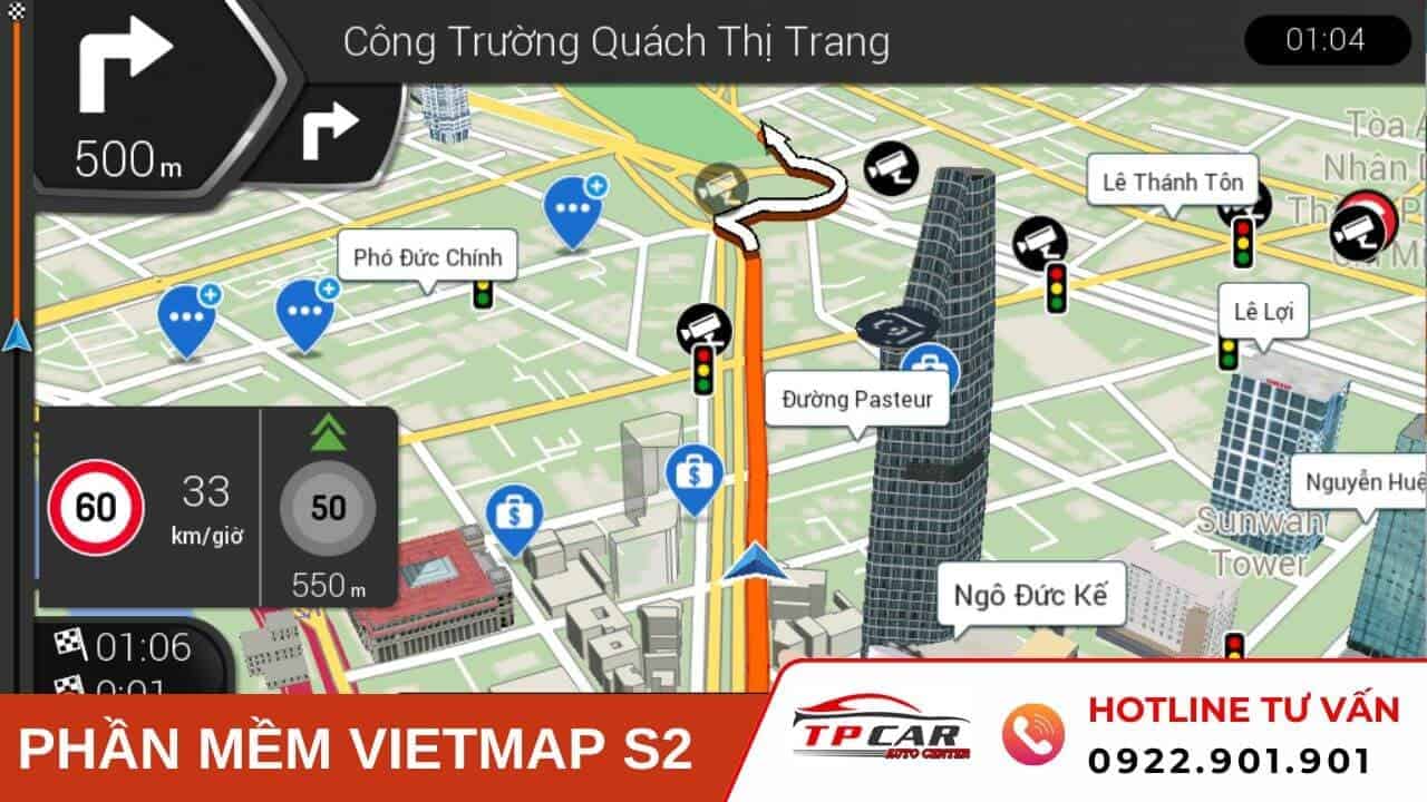 Phần Mềm Vietmap S2 cảnh báo cao tốc 
