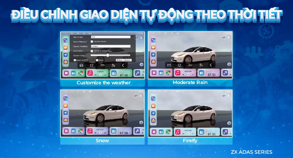 Điều chỉnh giao diện theo tự động thời tiết