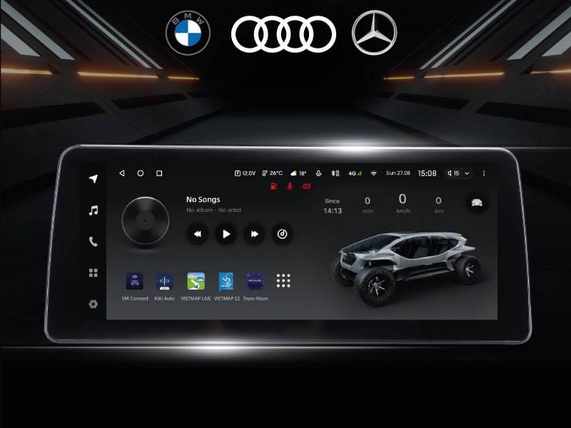 Màn hình Teyes Lux One dành riêng cho các dòng xe Mercedes, BMW, Audi