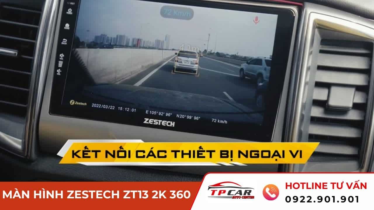 màn hình zestech zt13 2k 360 kết nối thiết bị ngoại vi