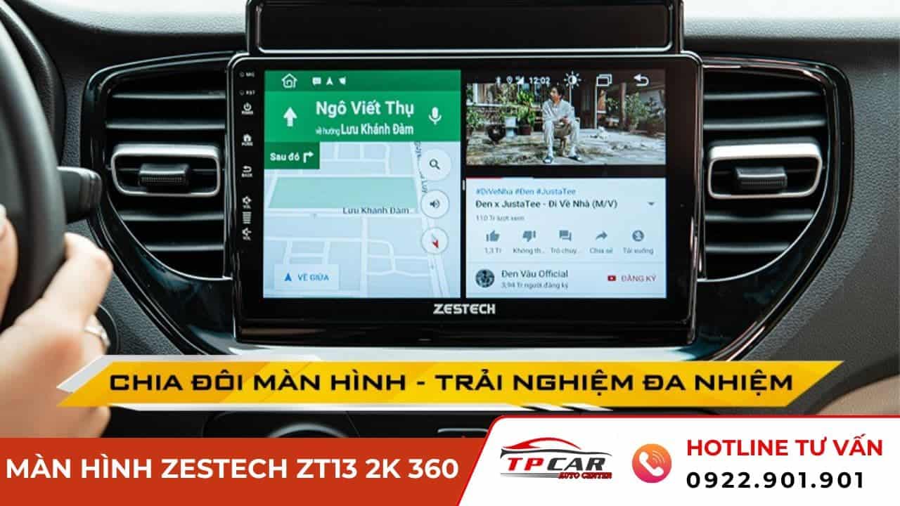 màn hình zestech zt13 2k 360 chia đôi màn hình