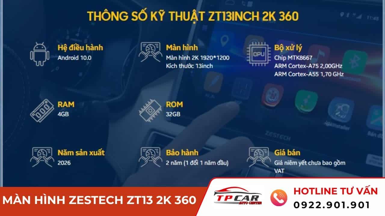 màn hình zestech zt13 2k 360
