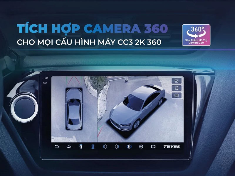 Tích hợp camera 360 - Xoá tan điểm mù