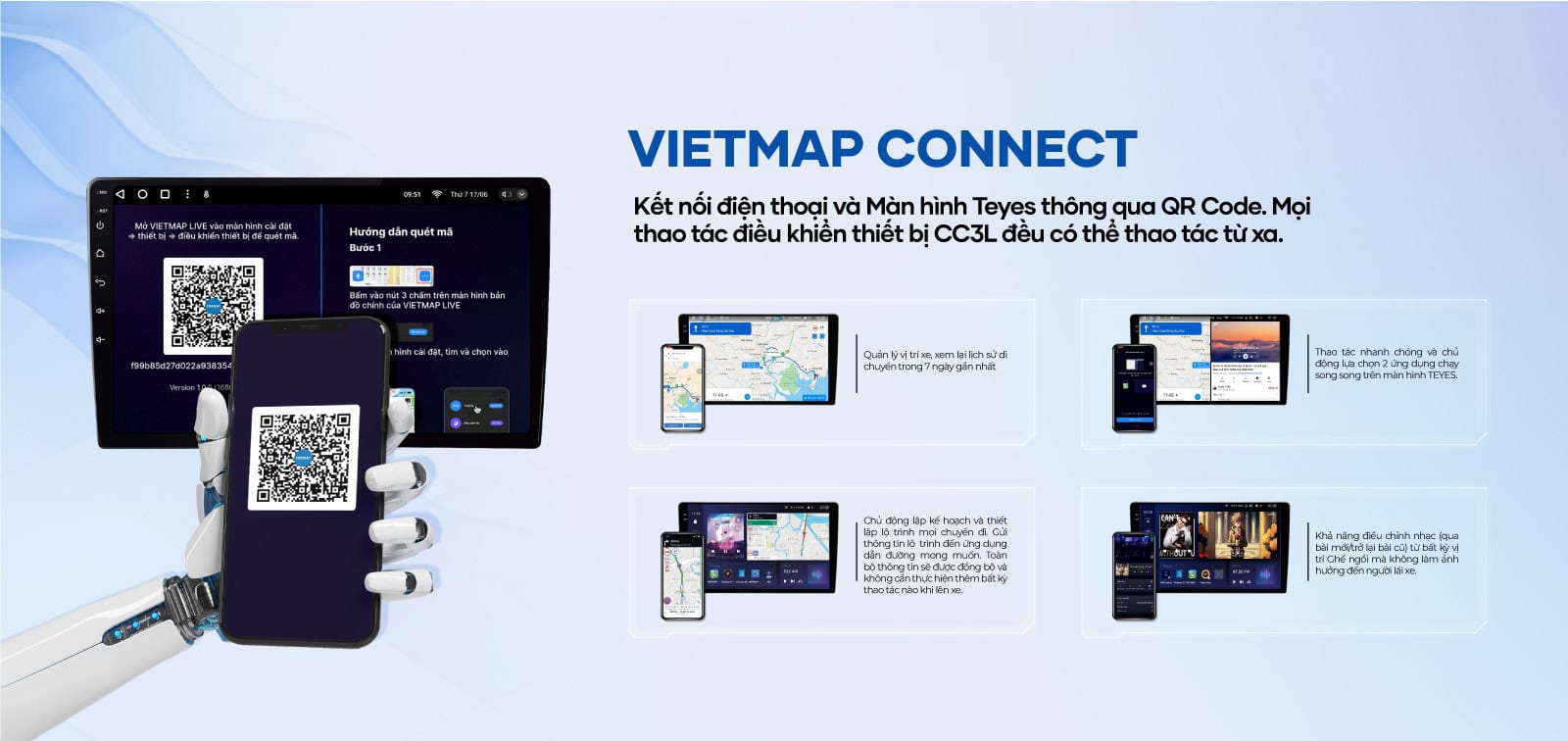 Vietmap Connect - Kết nối điện thoại và màn hình
