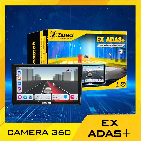 màn hình zestech ex adas+ bản camera 360