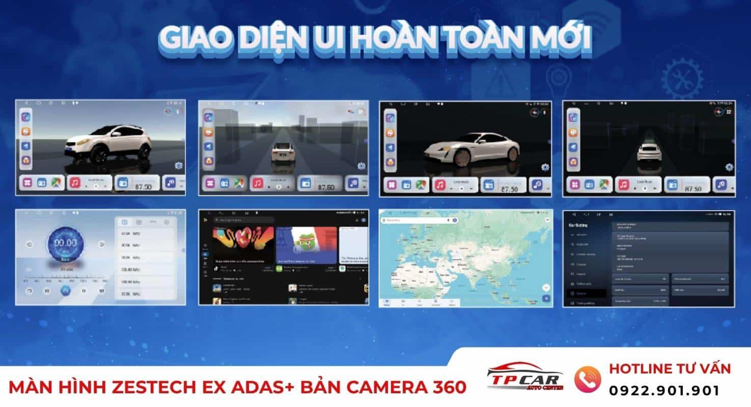 giao diện ui mới trên zestech ex adas+