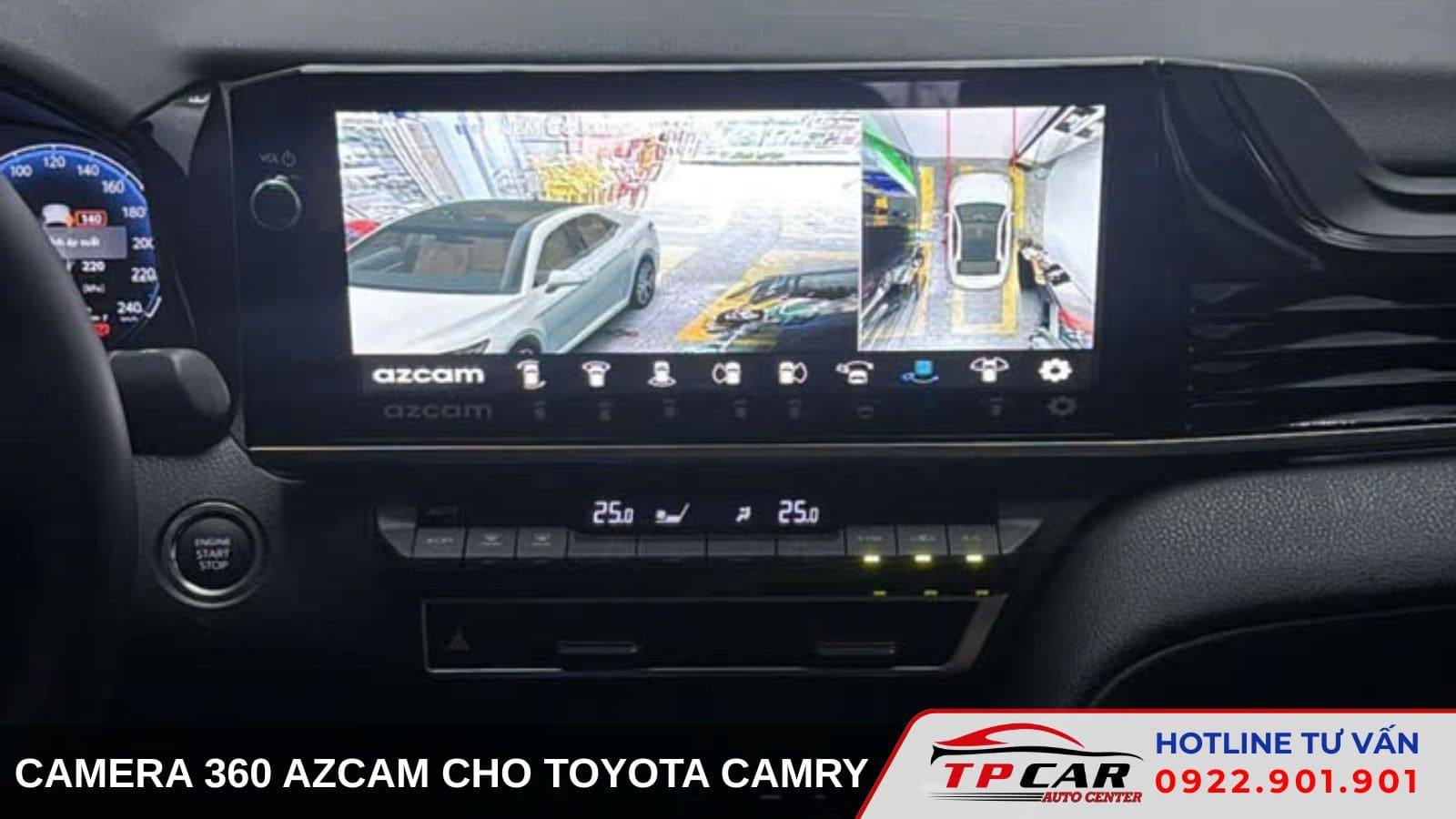 Camera 360 Azcam Toyota Camry