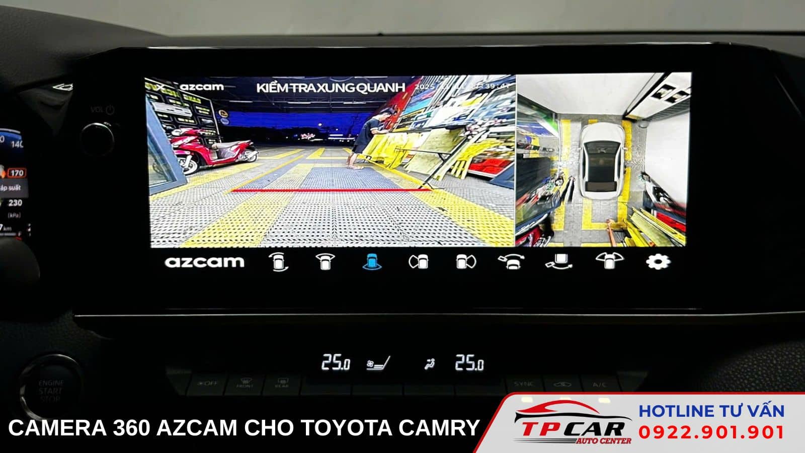 Camera 360 Azcam Toyota Camry