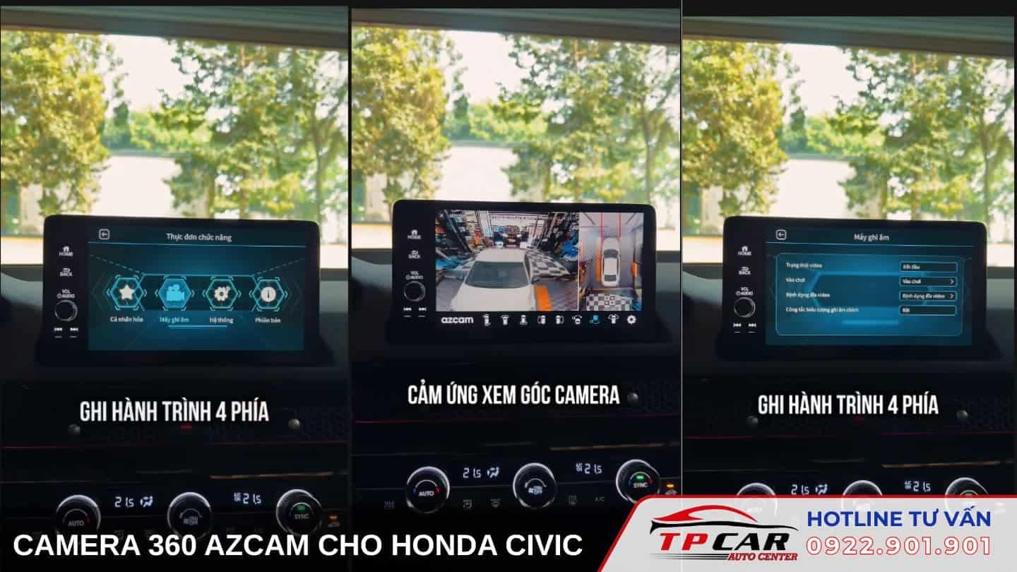 Camera 360 Azcam Honda Civic