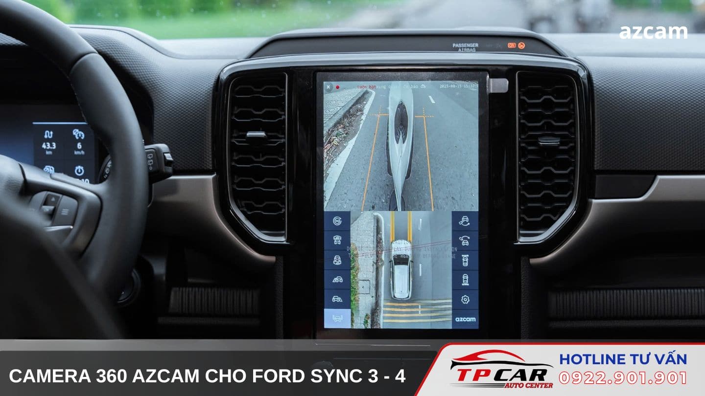 Camera 360 Azcam Ford Sync 3 và Sync 4