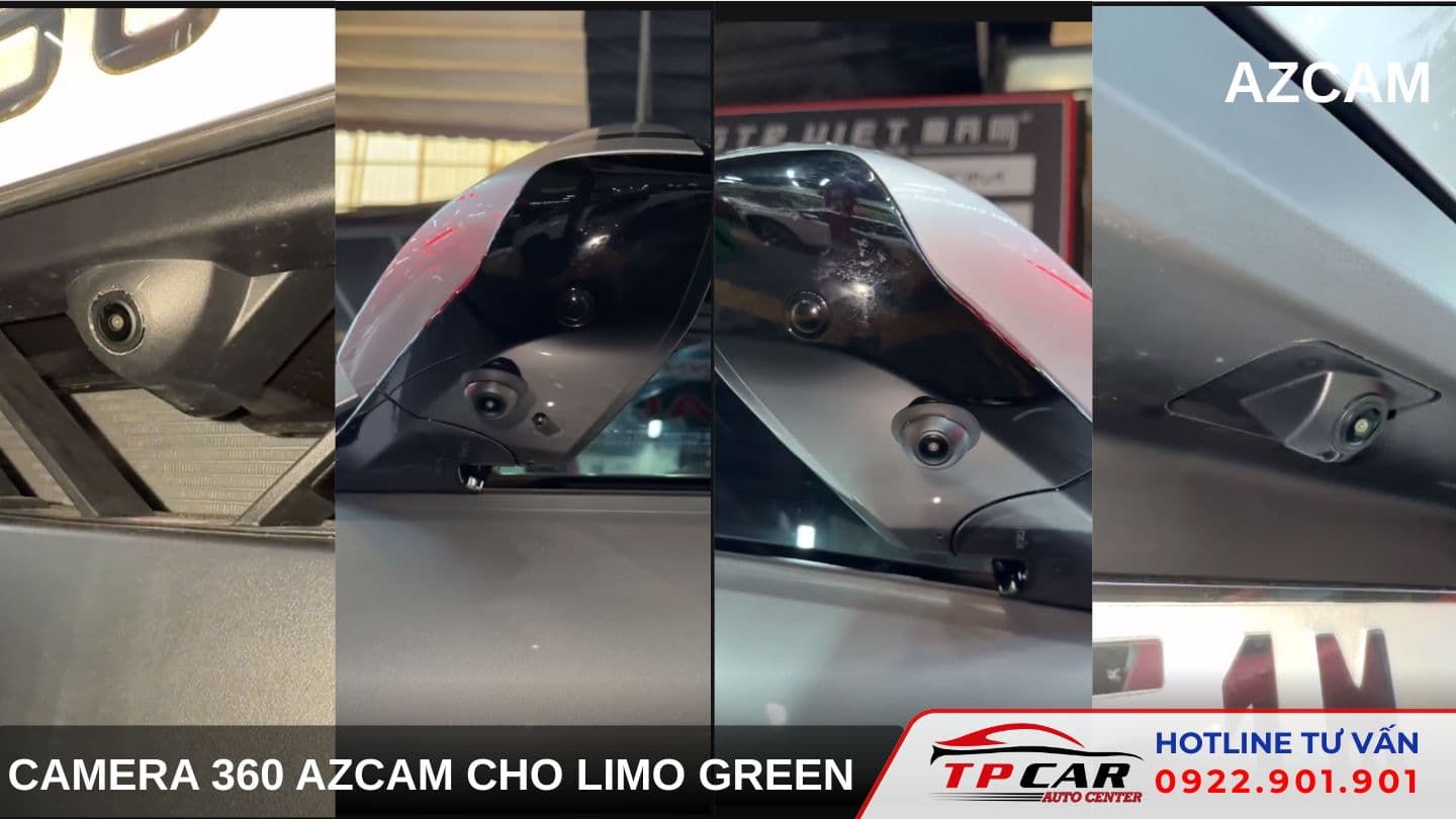Camera 360 Azcam VinFast Limo Green Tích Hợp Màn Hình Zin CarPlay