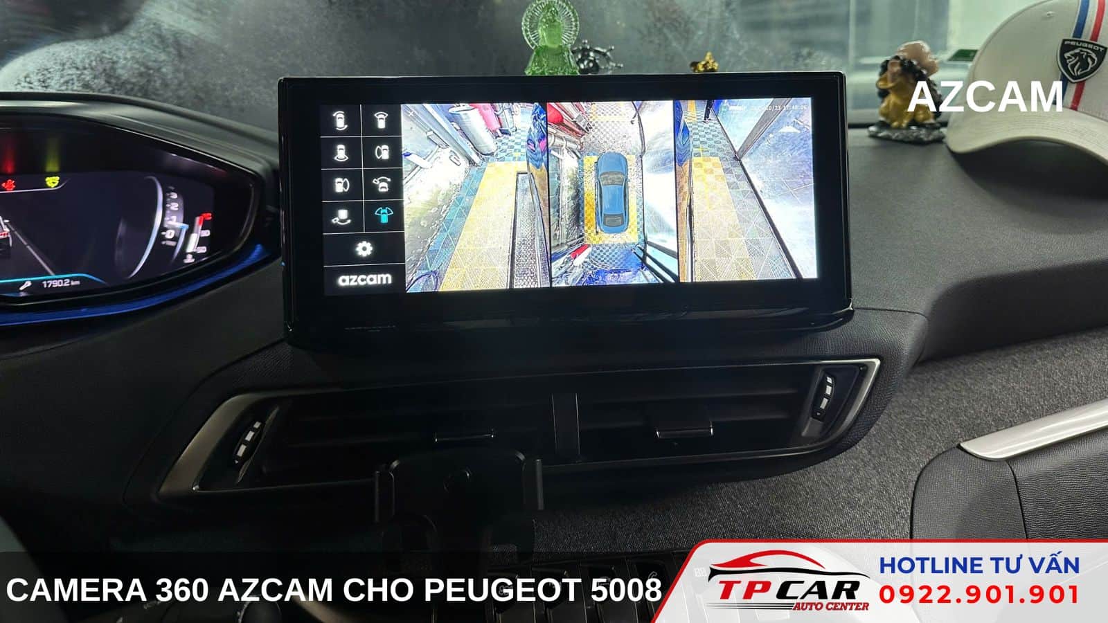Camera 360 Azcam Peugeot 5008 