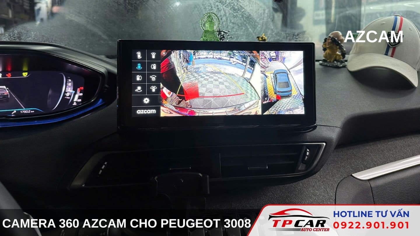 Camera 360 Azcam Peugeot 3008