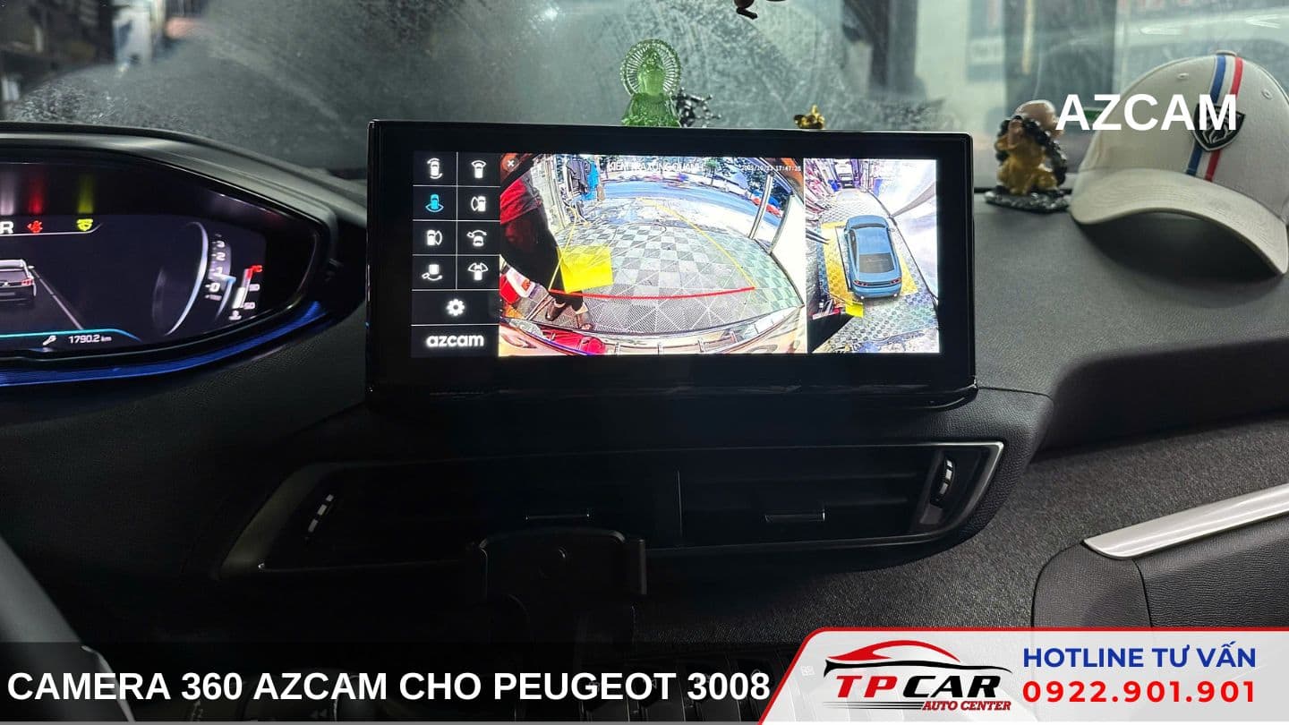 Camera 360 Azcam Peugeot 3008