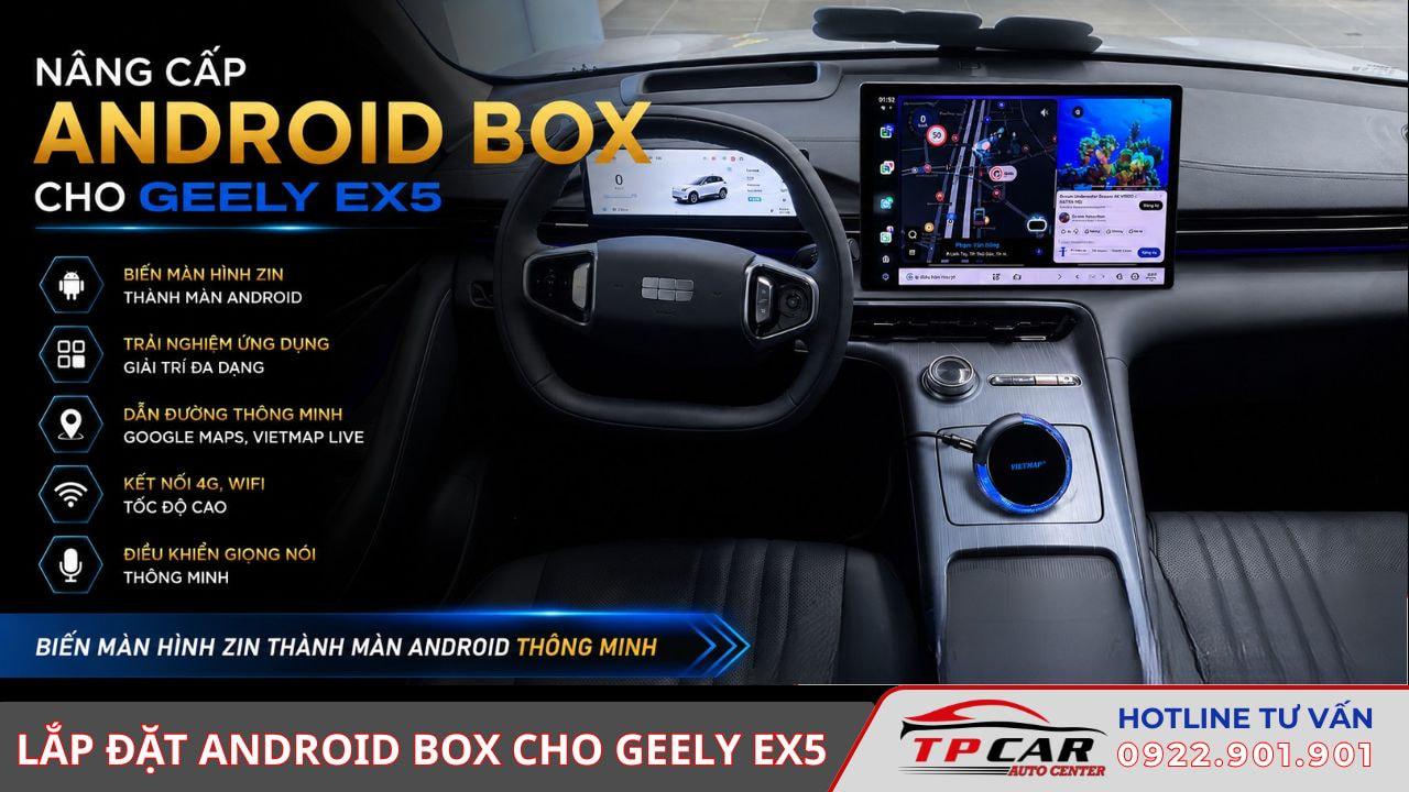 nâng cấp android box cho geely ex5