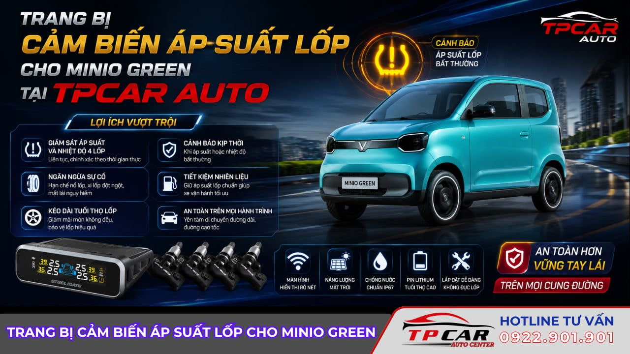 cảm biến áp suất lốp cho minio green