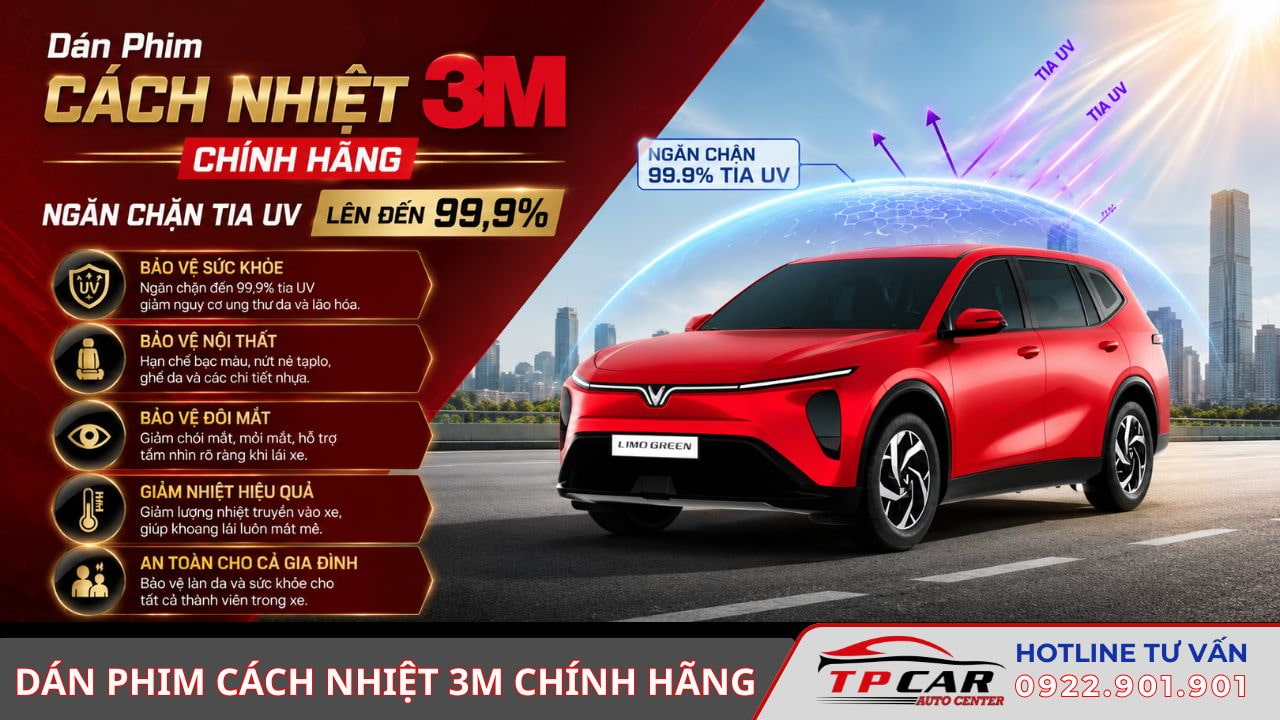 dán phim cách nhiệt 3m chống tia uv cao