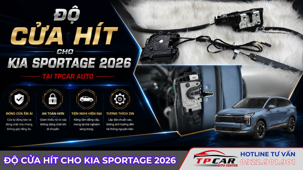độ cửa hít cho kia sportage 2026