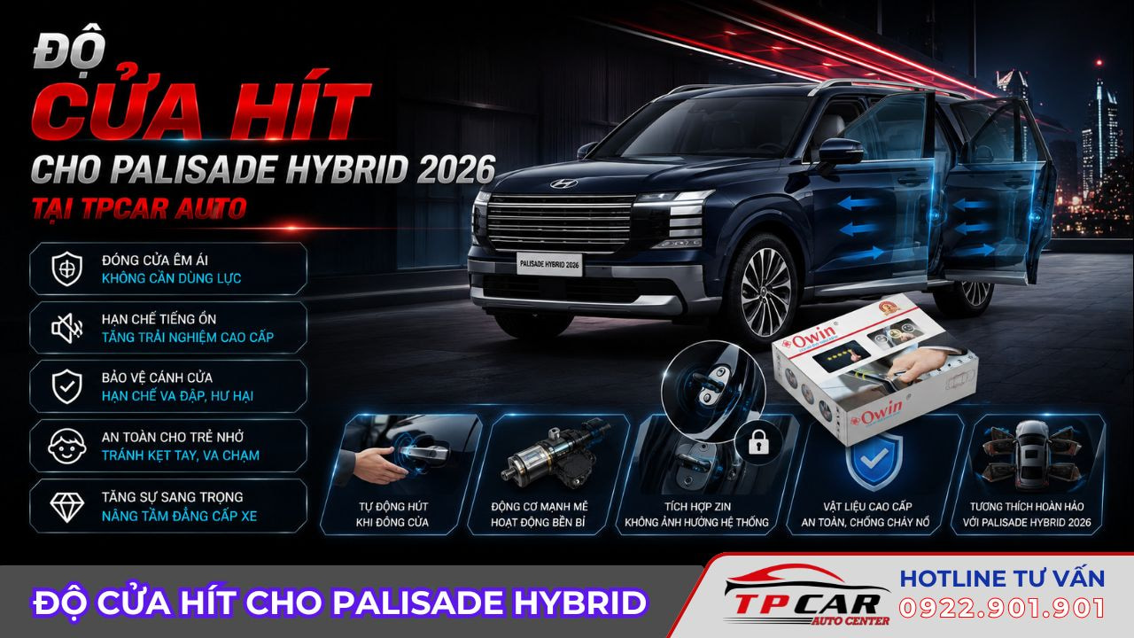 độ cửa hít cho palisade hybrid 2026