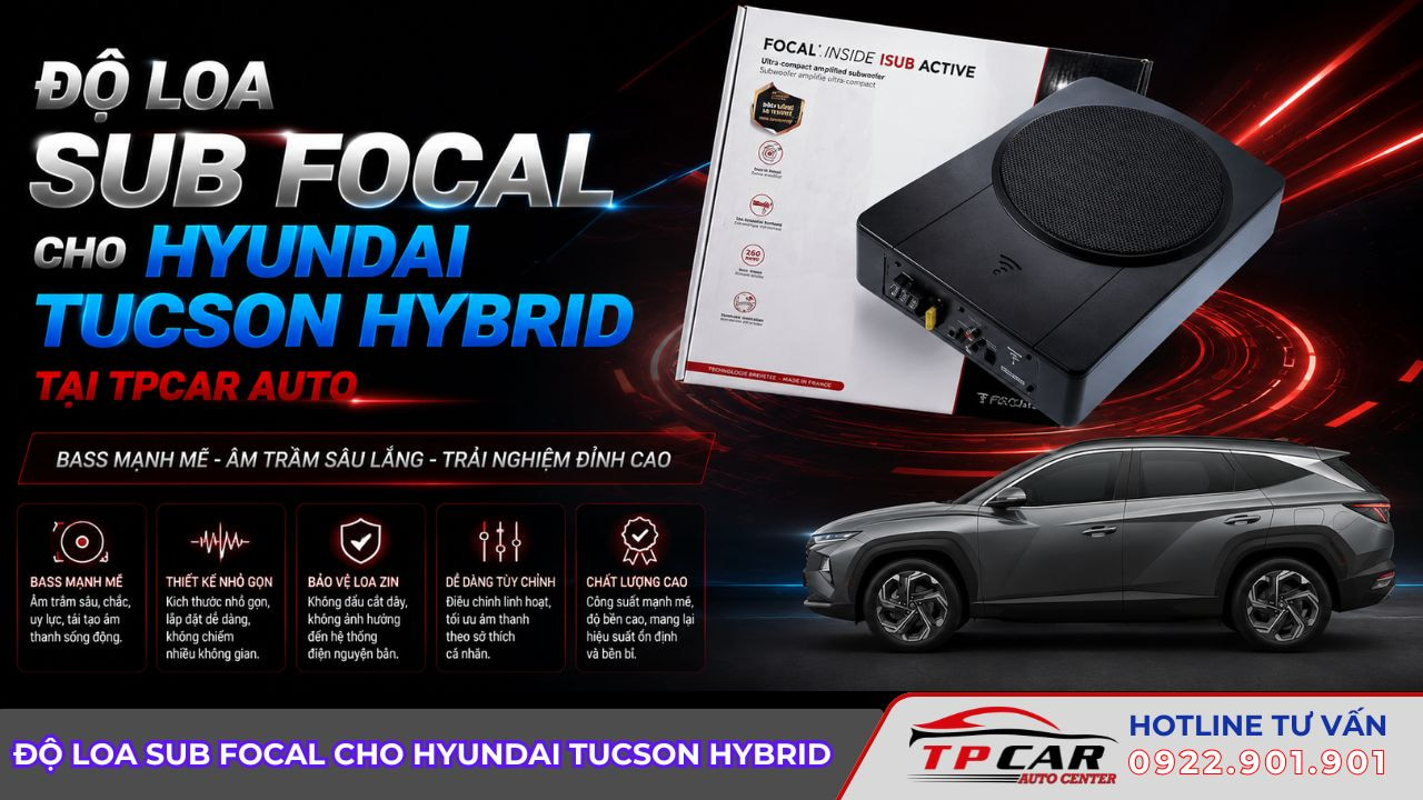 độ loa sub cho tucson hybrid