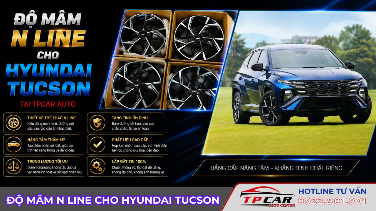độ mâm N line cho hyundai tucson