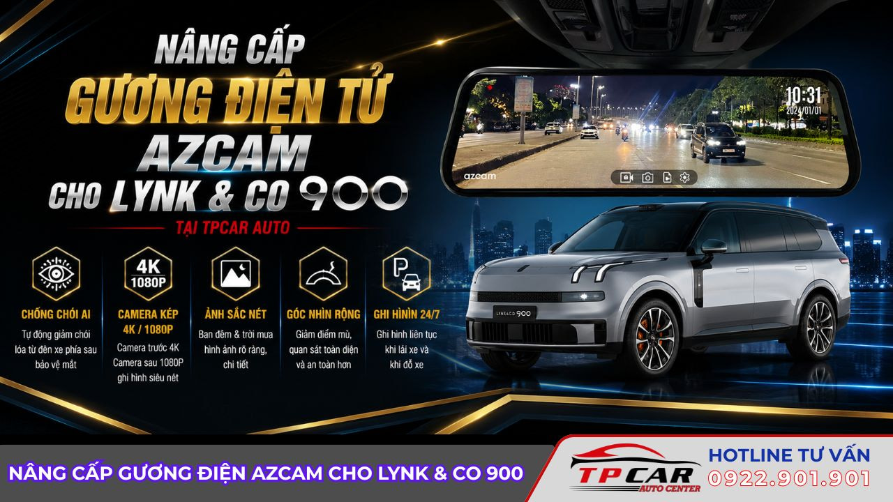 nâng cấp gương điện azcam cho lynk & co 900
