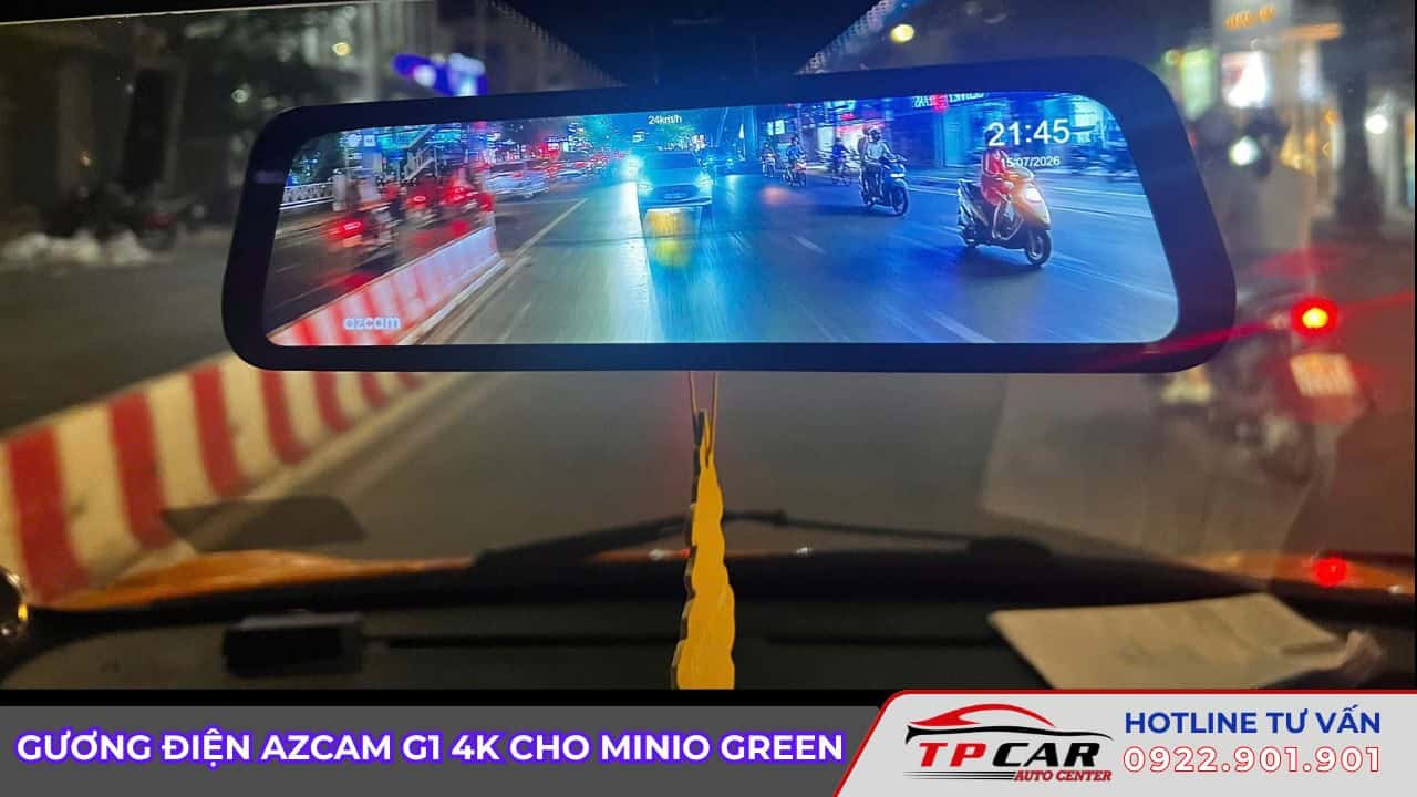 nâng cấp gương điện tử cho minio green