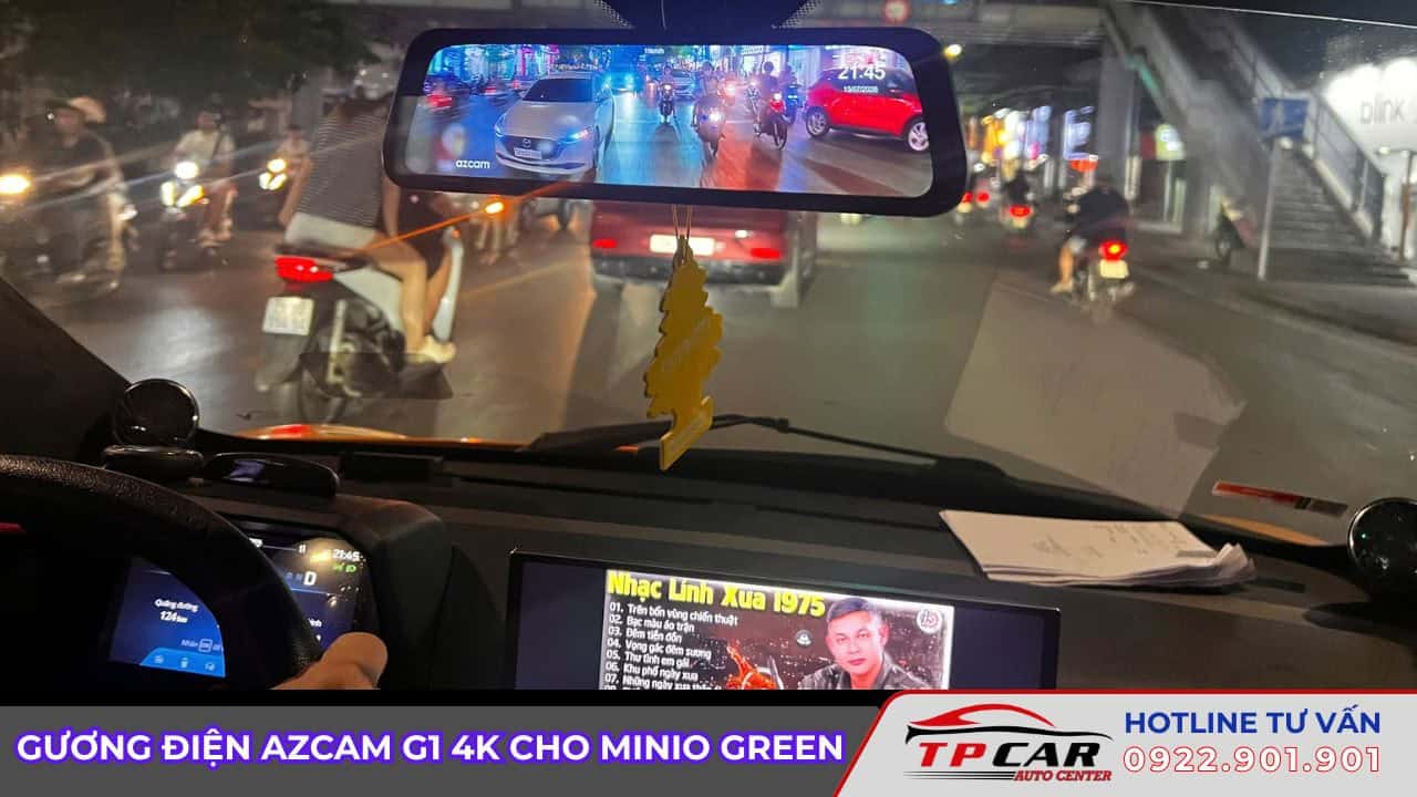 nâng cấp gương điện tử cho minio green