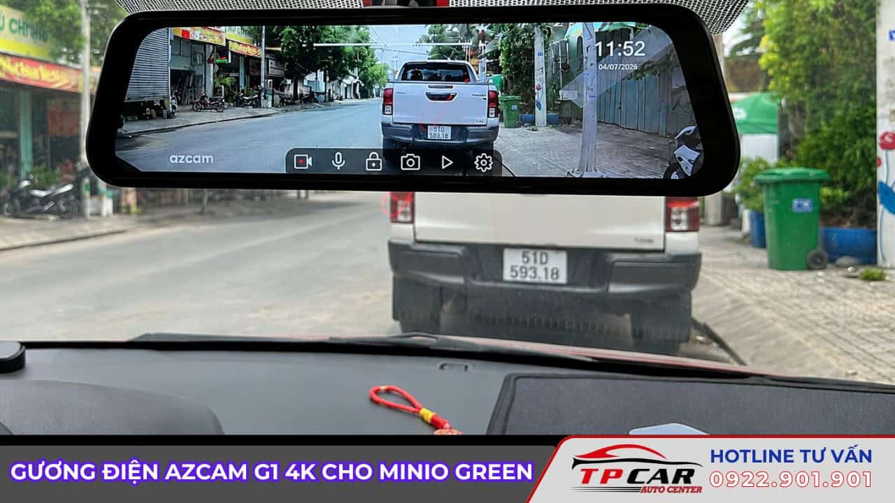 nâng cấp gương điện tử cho minio green