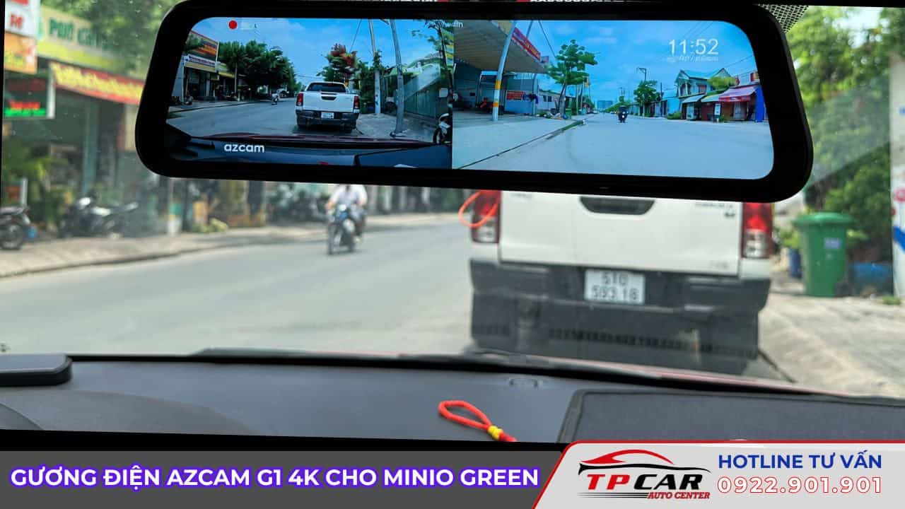 nâng cấp gương điện tử cho minio green
