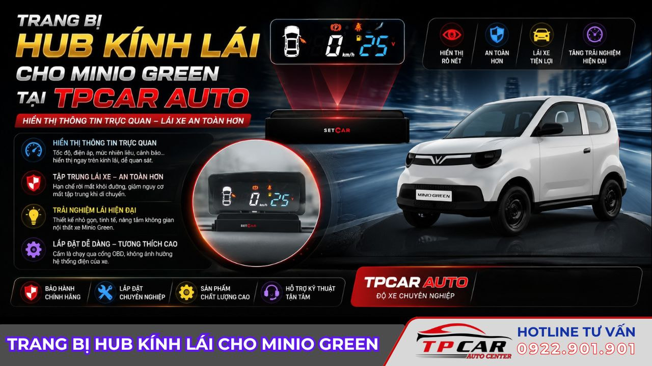 hub kính lái cho minio green