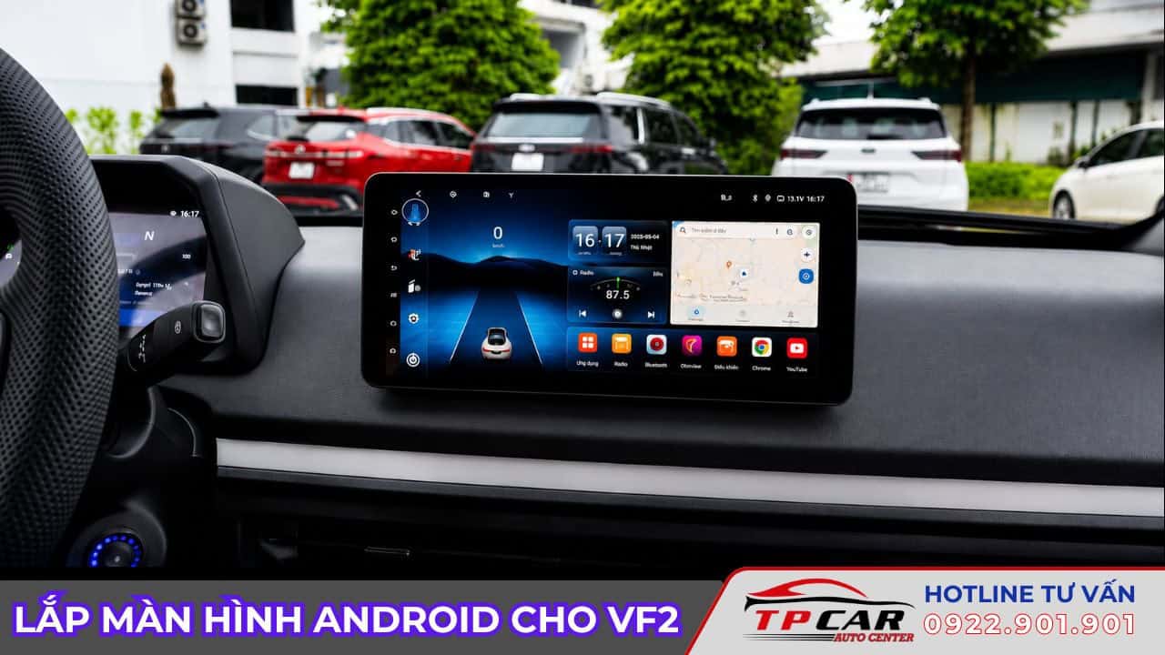 chi phí lắp màn hình android cho vf2