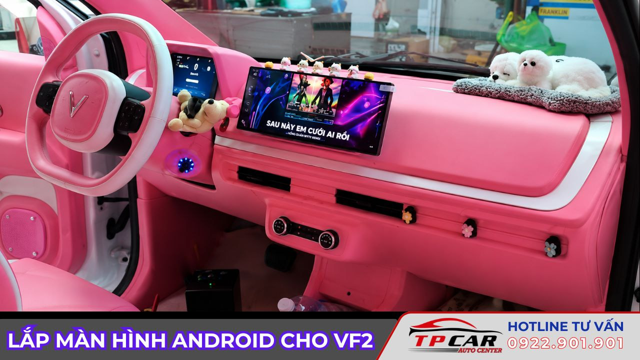 lắp màn hình android cho vf2