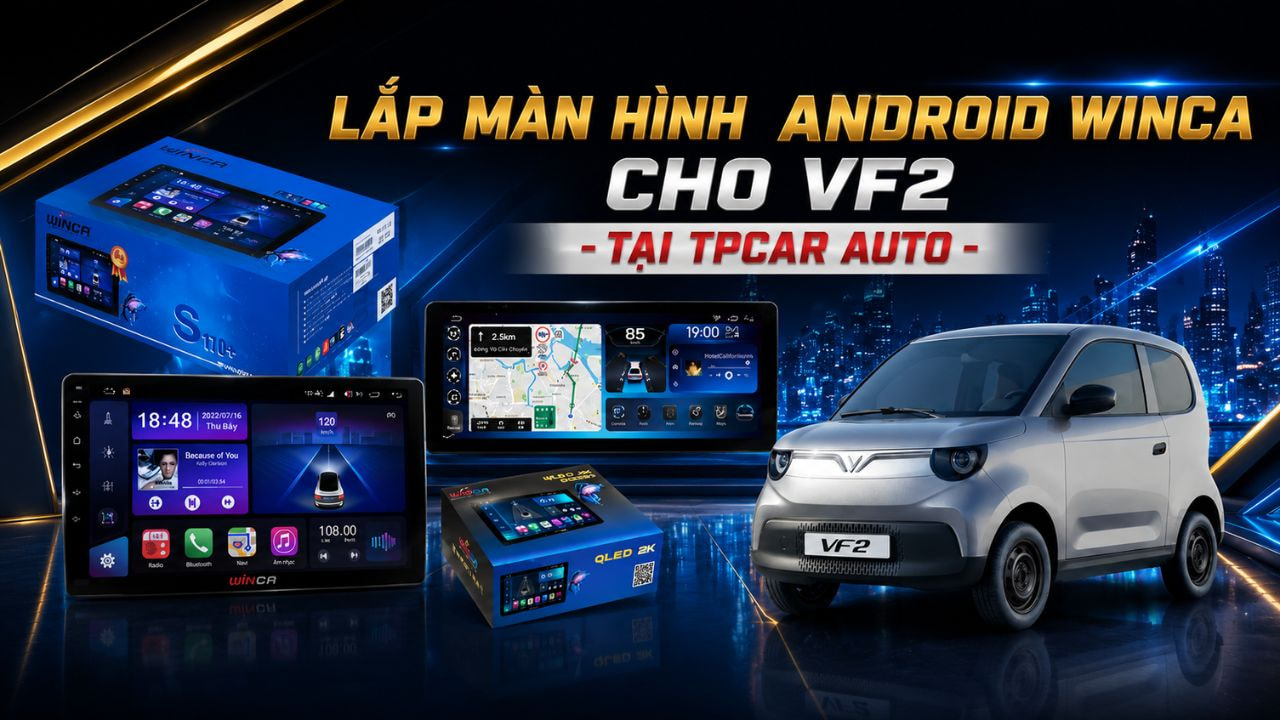 lắp màn hình android winca cho vf2