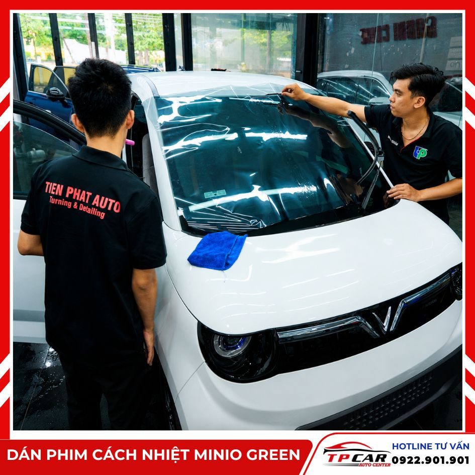dán phim cách nhiệt cho minio green