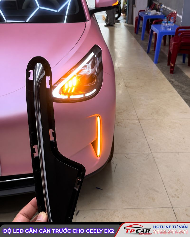 độ led gầm cản trước cho geely ex2