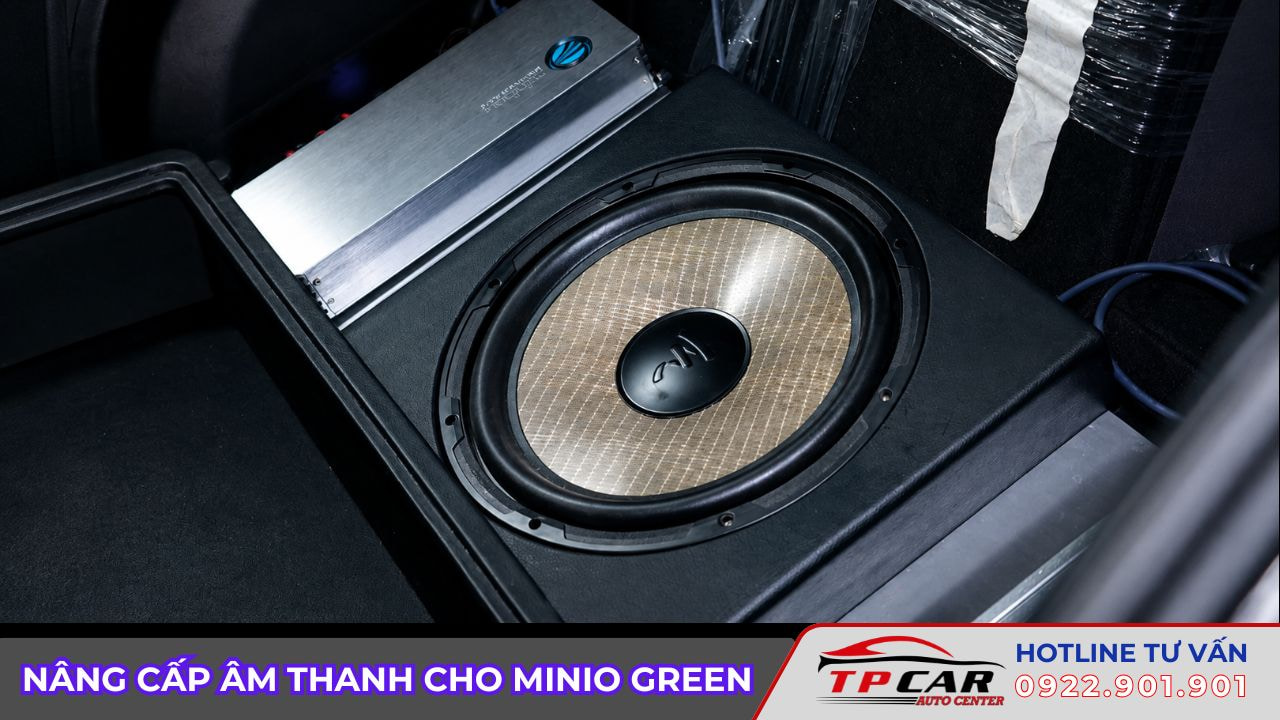 độ loa cho minio green