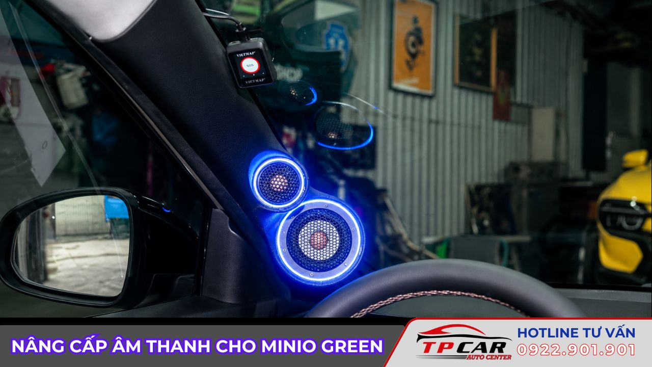 độ loa cho minio green