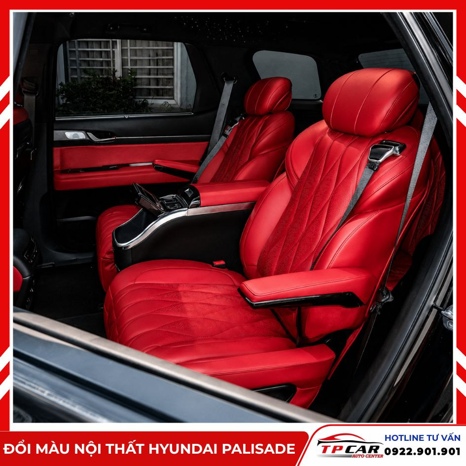 đổi màu nội thất cho hyundai palisade