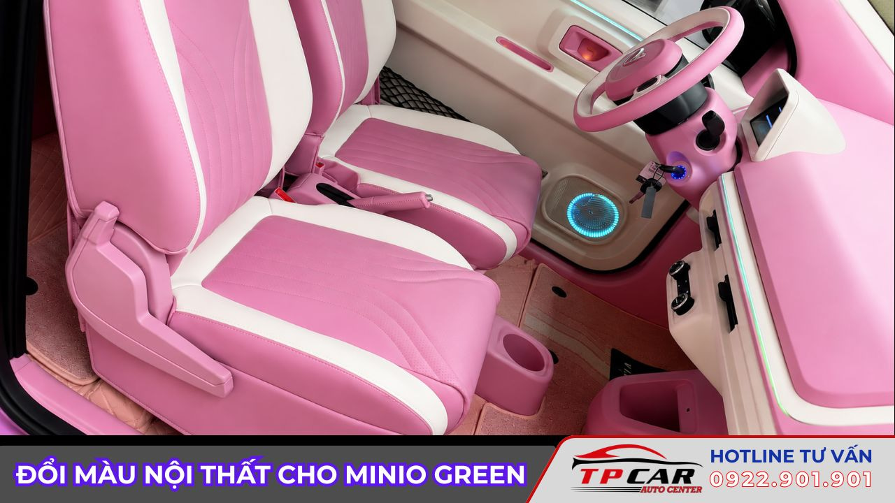 đổi màu nội thất cho minio green