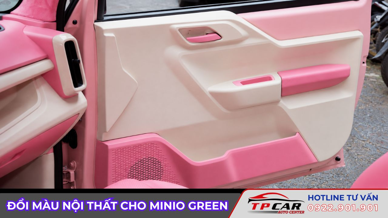 đổi màu nội thất cho minio green