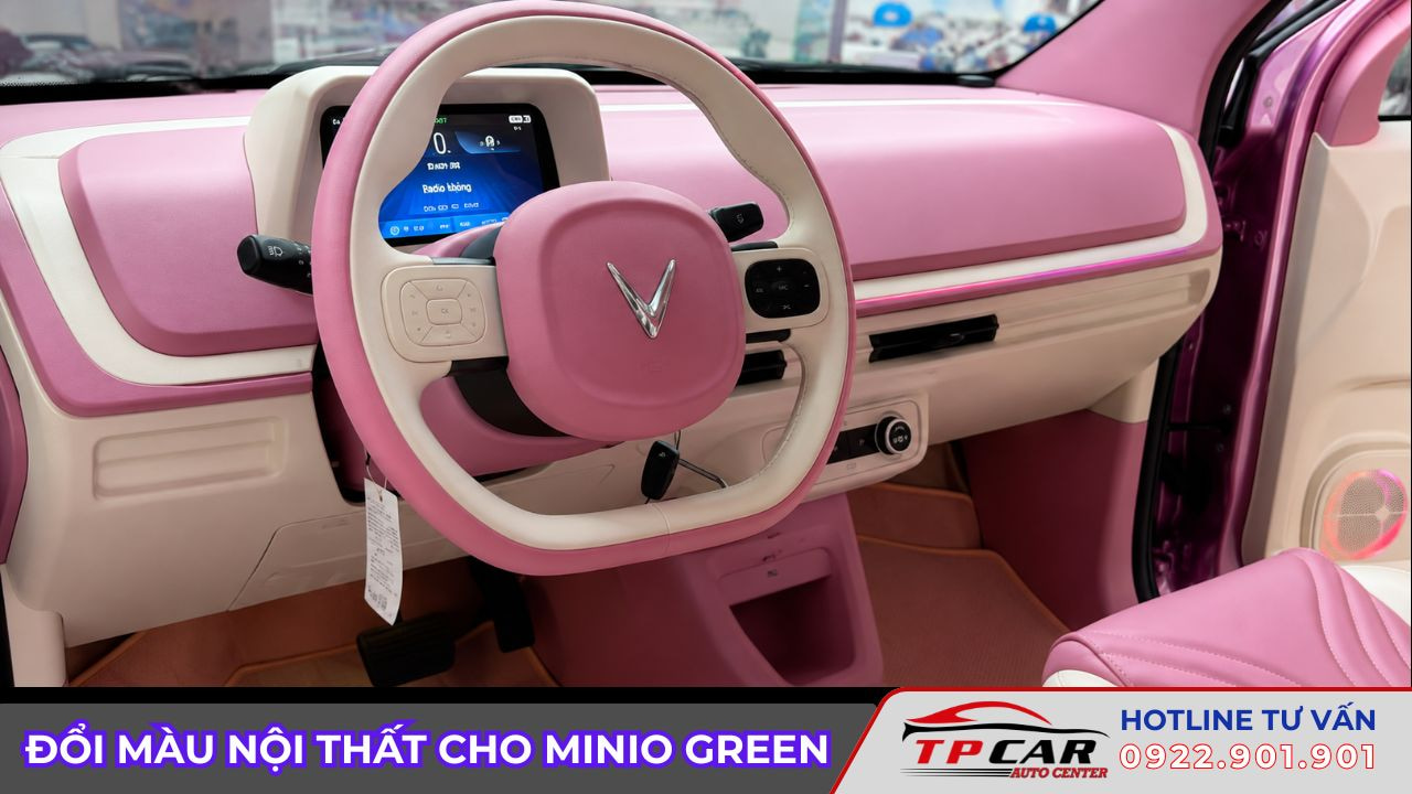 đổi màu nội thất cho minio green