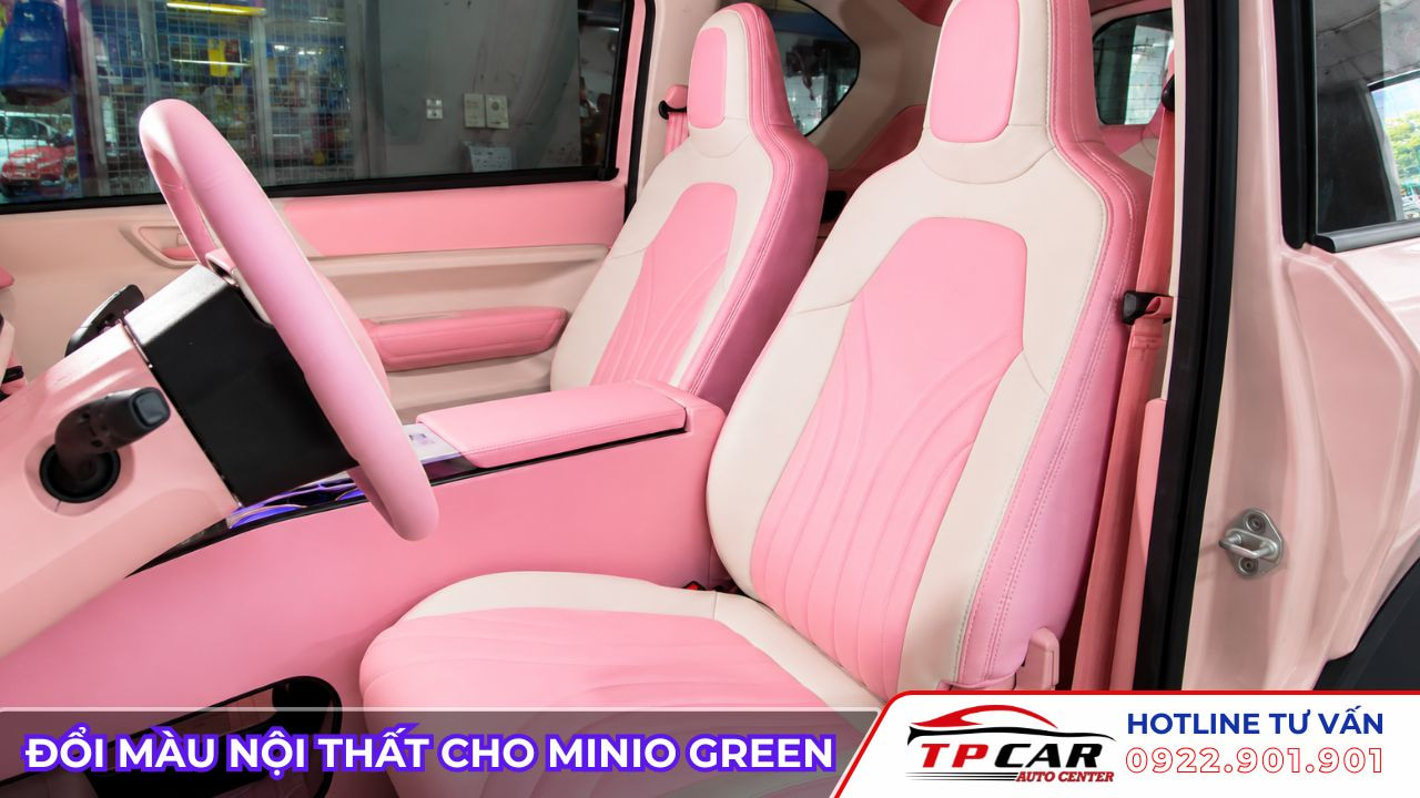 đổi màu nội thất cho minio green