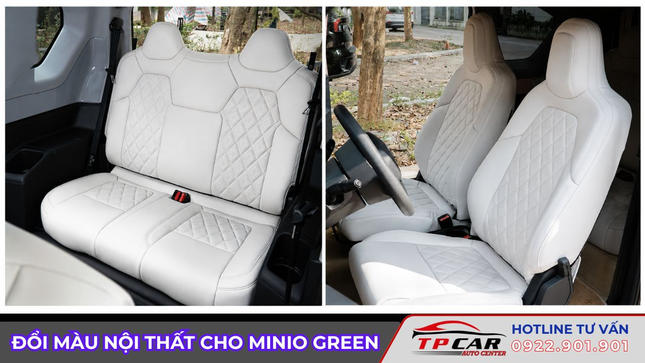 đổi màu nội thất cho minio green