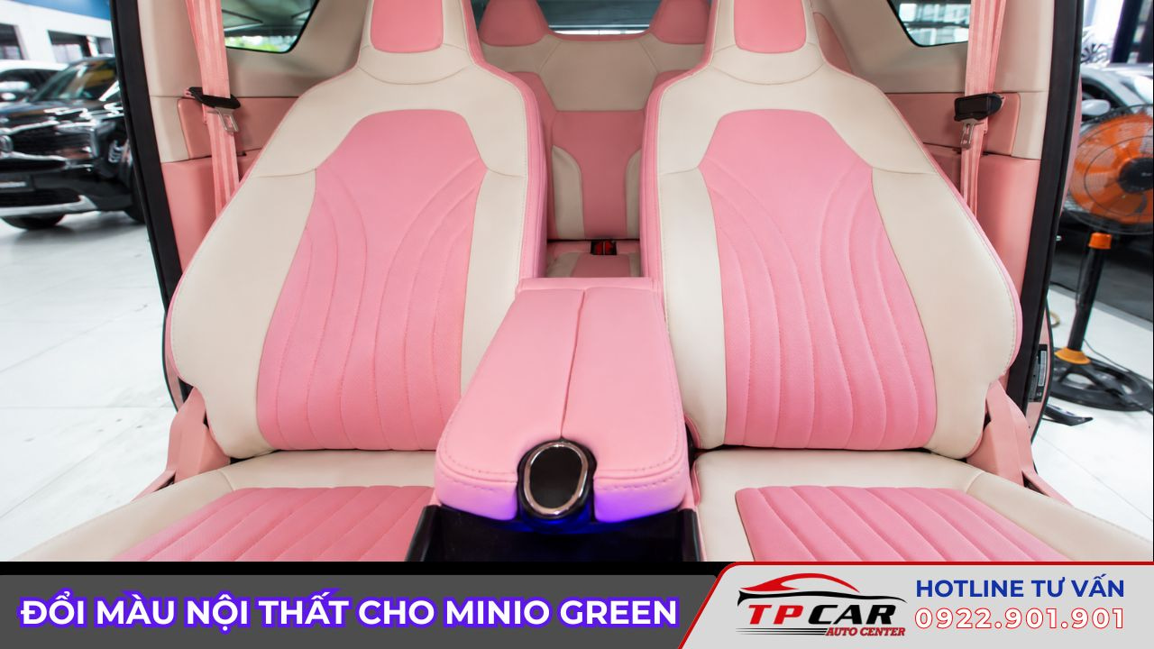 đổi màu nội thất cho minio green