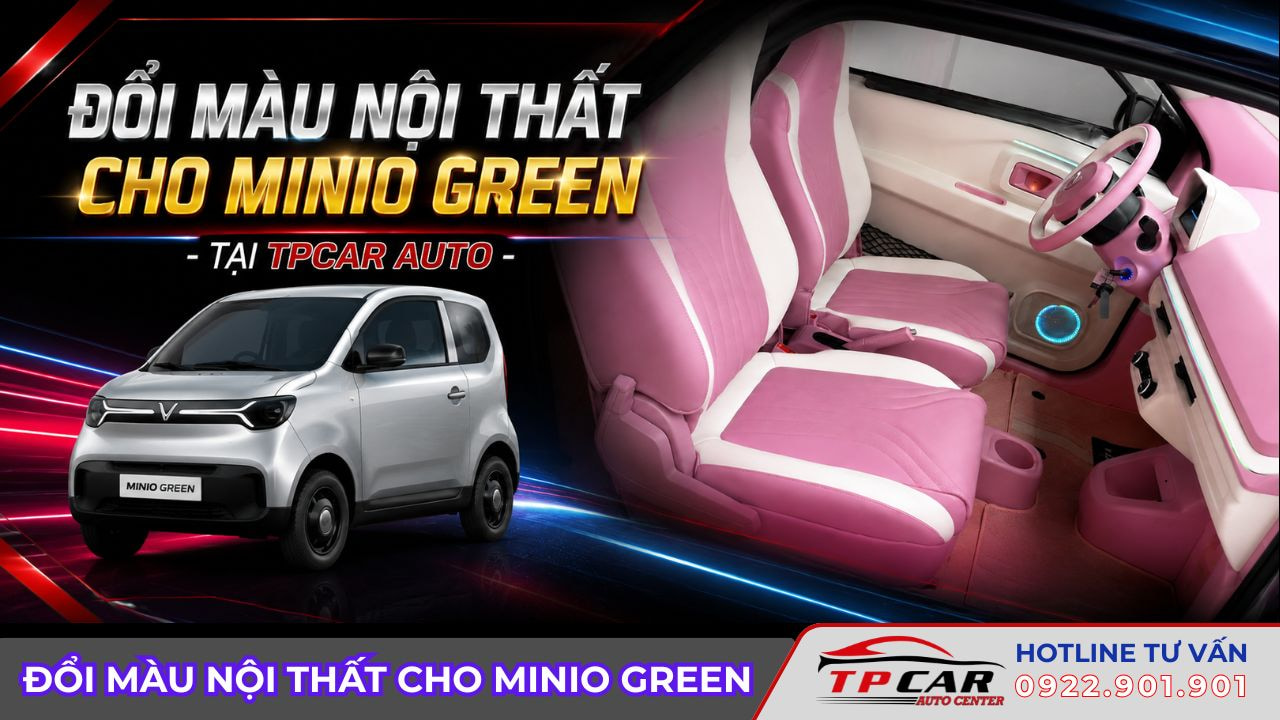 đổi màu nội thất cho minio green