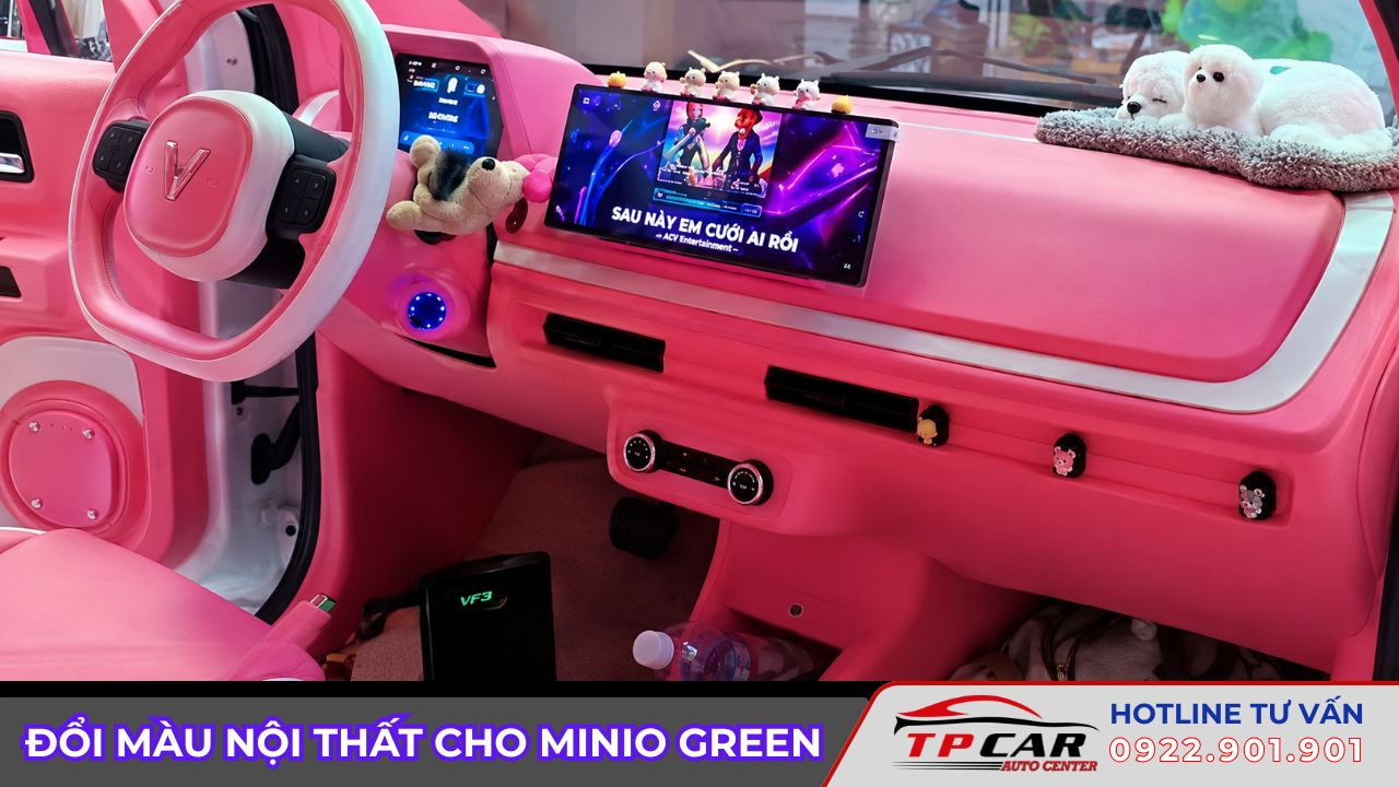 đổi màu nội thất cho minio green