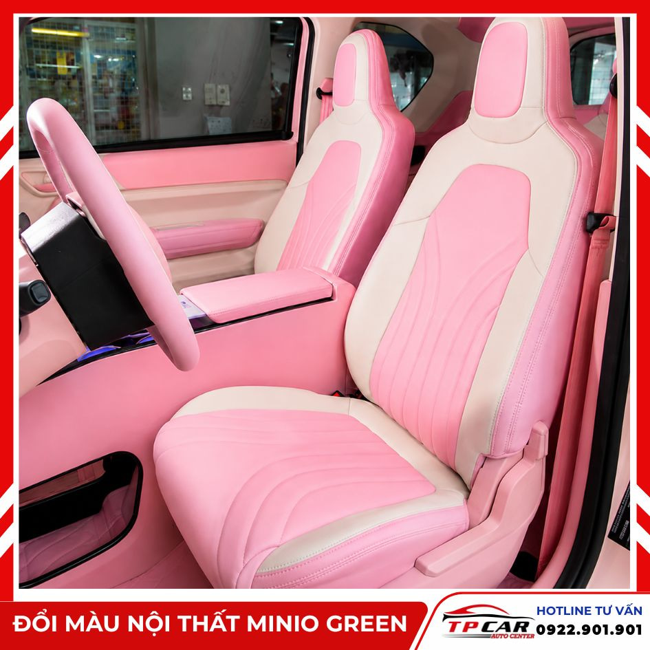 đổi màu nội thất cho minio green
